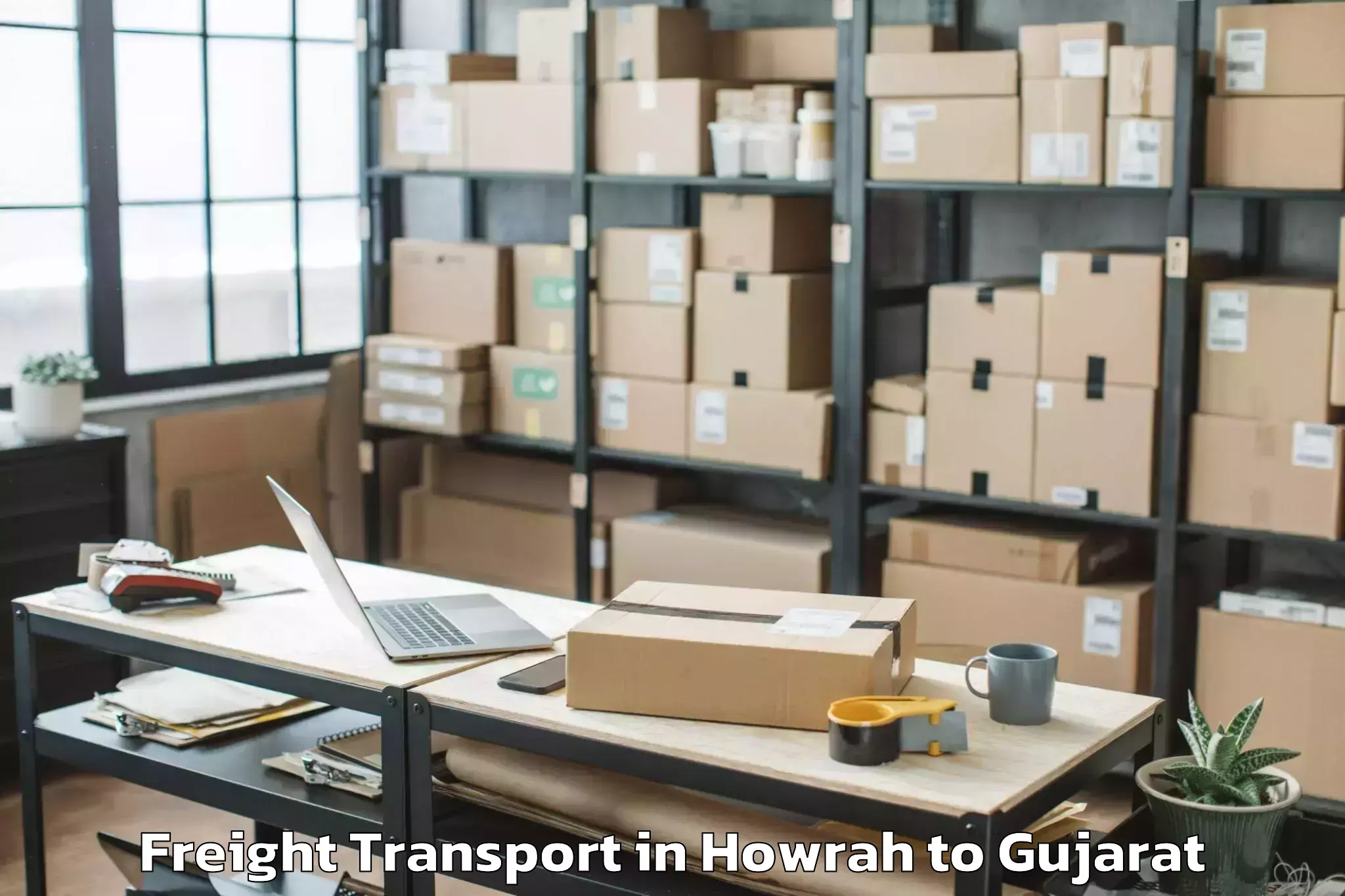 Professional Howrah to Kalol Freight Transport